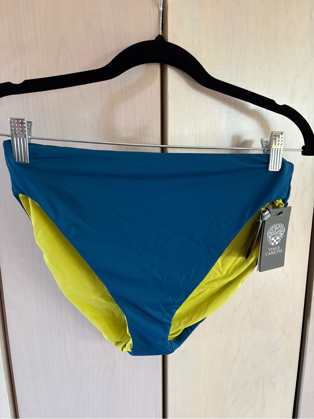 Vince Camuto Teal & Lime Women’s Bikini Bottom